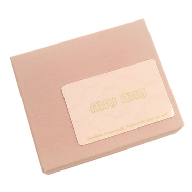 ミュウミュウ MIU MIU 型押しカードホルダー 5MC002 クロモ レザー カードケース