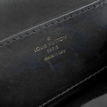 ルイヴィトン LOUIS VUITTON ニューウェーブ ミュルティ ポシェット M56461 ブラック カーフレザー ショルダーバッグ ゴールド金具 LVロゴ 黒 チェーンショルダー