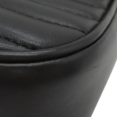 ルイヴィトン LOUIS VUITTON ニューウェーブ ミュルティ ポシェット M56461 ブラック カーフレザー ショルダーバッグ ゴールド金具 LVロゴ 黒 チェーンショルダー