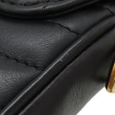 ルイヴィトン LOUIS VUITTON ニューウェーブ ミュルティ ポシェット M56461 ブラック カーフレザー ショルダーバッグ ゴールド金具 LVロゴ 黒 チェーンショルダー