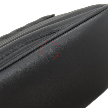 ルイヴィトン LOUIS VUITTON ニューウェーブ ミュルティ ポシェット M56461 ブラック カーフレザー ショルダーバッグ ゴールド金具 LVロゴ 黒 チェーンショルダー