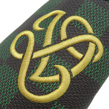 ルイヴィトン LOUIS VUITTON LVパレスライン スリッパ ミュール 1ACN7H グリーン カーフ ラバー #10 靴 ダミエ 低反発インソール