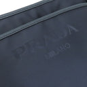 プラダ PRADA 三角ロゴ ネイビー ナイロン ショルダーバッグ シルバー金具 紺 テスートナイロン