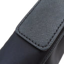 プラダ PRADA 三角ロゴ ネイビー ナイロン ショルダーバッグ シルバー金具 紺 テスートナイロン