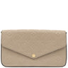 ルイヴィトン LOUIS VUITTON ポシェット フェリシー M68697 トゥルトレール モノグラムアンプラント チェーンウォレット ゴールド金具 ベージュ チェーンショルダー