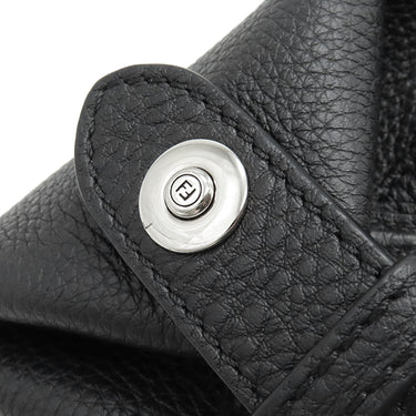 フェンディ FENDI セレリア シエスタ スモール 7VA639 ブラック カーフレザー 2WAYバッグ シルバー金具 黒 ショルダー ハンドバッグ