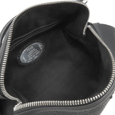 フェンディ FENDI セレリア シエスタ スモール 7VA639 ブラック カーフレザー 2WAYバッグ シルバー金具 黒 ショルダー ハンドバッグ