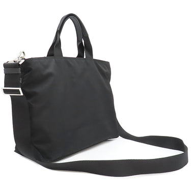 プラダ PRADA VELA 2way トートバッグ 1BG387 ブラック ナイロン 2WAYバッグ シルバー金具 黒 ショルダー