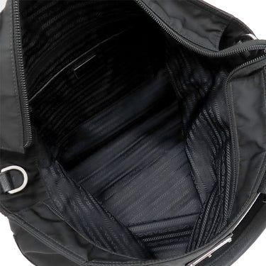 プラダ PRADA VELA 2way トートバッグ 1BG387 ブラック ナイロン 2WAYバッグ シルバー金具 黒 ショルダー