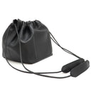 ジルサンダー Jil Sander ダンプリング ドローストリング ブラック レザー ショルダーバッグ Dumplin 黒 巾着