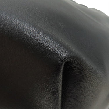 ジルサンダー Jil Sander ダンプリング ドローストリング ブラック レザー ショルダーバッグ Dumplin 黒 巾着