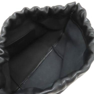 ジルサンダー Jil Sander ダンプリング ドローストリング ブラック レザー ショルダーバッグ Dumplin 黒 巾着