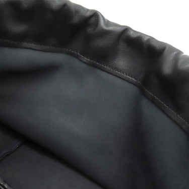 ジルサンダー Jil Sander ダンプリング ドローストリング ブラック レザー ショルダーバッグ Dumplin 黒 巾着