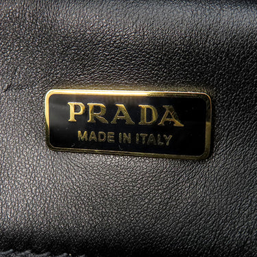 プラダ PRADA サフィアーノ オデット 2way バッグ 1BH123 ブルー サフィアーノレザー 2WAYバッグ ゴールド金具 青 三角ロゴ ハンドバッグ ショルダー