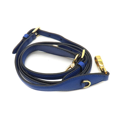 プラダ PRADA サフィアーノ オデット 2way バッグ 1BH123 ブルー サフィアーノレザー 2WAYバッグ ゴールド金具 青 三角ロゴ ハンドバッグ ショルダー