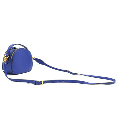 プラダ PRADA サフィアーノ オデット 2way バッグ 1BH123 ブルー サフィアーノレザー 2WAYバッグ ゴールド金具 青 三角ロゴ ハンドバッグ ショルダー