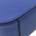 プラダ PRADA サフィアーノ オデット 2way バッグ 1BH123 ブルー サフィアーノレザー 2WAYバッグ ゴールド金具 青 三角ロゴ ハンドバッグ ショルダー