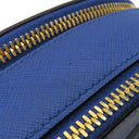 プラダ PRADA サフィアーノ オデット 2way バッグ 1BH123 ブルー サフィアーノレザー 2WAYバッグ ゴールド金具 青 三角ロゴ ハンドバッグ ショルダー