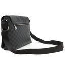 ルイヴィトン LOUIS VUITTON ディストリクト MM N40350 ダミエグラフィット ダミエグラフィットキャンバス ショルダーバッグ シルバー金具 黒 グレー