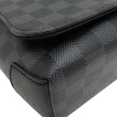 ルイヴィトン LOUIS VUITTON ディストリクト MM N40350 ダミエグラフィット ダミエグラフィットキャンバス ショルダーバッグ シルバー金具 黒 グレー