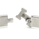 エルメス HERMES クリックH PM ブラック×シルバー メタル エナメル ブレスレット シルバー金具 Hブレス クリッククラック