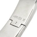 エルメス HERMES クリックH PM ブラック×シルバー メタル エナメル ブレスレット シルバー金具 Hブレス クリッククラック