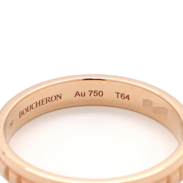 ブシュロン BOUCHERON キャトル ラディアント リング ハーフ JAL00249 ピンクゴールド K18PG #T64(JP24) リング 指輪 18K 750 18金 23号