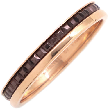 ブシュロン BOUCHERON キャトル クラシック ハーフ JAL00175 ピンクゴールドXブラウン K18PG ブラウンPVD #67(JP27) リング 指輪 ローズゴールド 18K 750 18金 26号