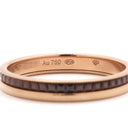 ブシュロン BOUCHERON キャトル クラシック ハーフ JAL00175 ピンクゴールドXブラウン K18PG ブラウンPVD #67(JP27) リング 指輪 ローズゴールド 18K 750 18金 26号