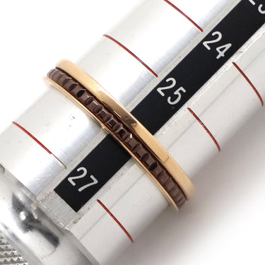 ブシュロン BOUCHERON キャトル クラシック ハーフ JAL00175 ピンクゴールドXブラウン K18PG ブラウンPVD #67(JP27) リング 指輪 ローズゴールド 18K 750 18金 26号