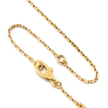 ヴァンクリーフアーペル Van Cleef & Arpels ヴィンテージ アルハンブラ タイガーアイ ブラウンXイエローゴールド K18YG タイガーアイ マザーオブパール ネックレス 750 18金