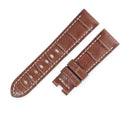 パネライ PANERAI 純正 ルミノール用 クロコバンド ブラウン クロコダイル 腕時計パーツ 未使用 替え ベルト バンド ストラップ 22ｍｍ バックル用 ブラウン