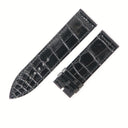 フランクミュラー FRANCK MULLER 純正 ロングアイランド 1000用 クロコバンド ブラック クロコダイル 腕時計パーツ 新品未使用 替え ベルト シャイニー 艶有り 22mm ブラック