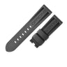 パネライ PANERAI 純正 ルミノール用 ラバーバンド ブラック ラバー 腕時計パーツ 未使用 替え ベルト ストラップ バックル用 予備 交換 スペア 24ｍｍ ブラック 黒