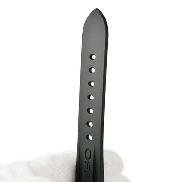 パネライ PANERAI 純正 ルミノール用 ラバーバンド ブラック ラバー 腕時計パーツ 未使用 替え ベルト ストラップ バックル用 予備 交換 スペア 24ｍｍ ブラック 黒