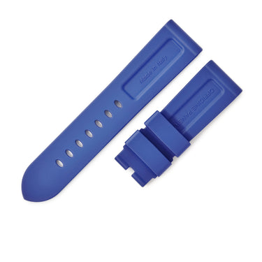 パネライ PANERAI 純正 ルミノール用 ラバーバンド ブルー ラバー 腕時計パーツ 未使用 替え ベルト ストラップ 尾錠用 予備 交換 スペア 24ｍｍ ブルー 青
