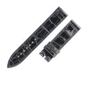 フランクミュラー FRANCK MULLER 900 902 ロングアイランド用 クロコバンド ブラック クロコダイル 腕時計パーツ 未使用 純正 替え ベルト ストラップ 16mm シャイニー