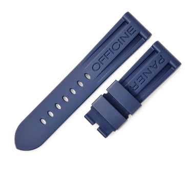 パネライ PANERAI 純正 ルミノール用 ラバーバンド ネイビー ラバー 腕時計パーツ 未使用 替え ベルト ストラップ 尾錠用 予備 交換 スペア 24ｍｍ ネイビー 紺