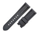 パネライ PANERAI 純正 ルミノール用 ラバーバンド ブラック ラバー 腕時計パーツ 未使用 替え ベルト ストラップ バックル用 予備 交換 スペア 24ｍｍ ブラック