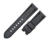 パネライ PANERAI 純正 ルミノール用 ラバーバンド ブラック ラバー 腕時計パーツ 未使用 替え ベルト ストラップ バックル用 予備 交換 スペア 24ｍｍ ブラック