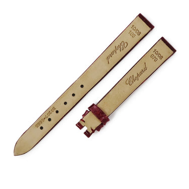 ショパール CHOPARD 純正 クロコバンド ワインレッド クロコダイル 腕時計パーツ 未使用 替え ベルト ストラップ 11ｍｍ シャイニー ワインレッド ボルドー