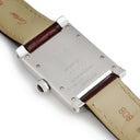 腕時計 カルティエ Cartier タンク アビス CPCP W1529651 手巻き メンズ Pt950無垢 プラチナ ギョウシェ 角型 青針 ローマ数字