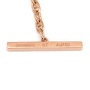 エルメス HERMES シェーヌダンクル ヴェルソ ホワイトXローズゴールド K18PG セラミック ネックレス ピンクゴールド