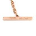 エルメス HERMES シェーヌダンクル ヴェルソ ホワイトXローズゴールド K18PG セラミック ネックレス ピンクゴールド