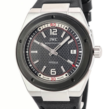 腕時計 IWC IWC インヂュニア オートマチック IW323401 自動巻き メンズ ブラック デイト シースルーバック