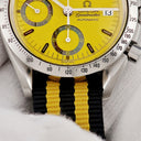 腕時計 オメガ OMEGA スピードマスター デイト ミハエル シューマッハ 1stモデル 3511.12 自動巻き メンズ イエロー クロノグラフ