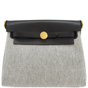 エルメス HERMES エールバッグジップ ミニ 20 ルトゥルネ ブラック×エクリュ トワルアッシュ ヴァッシュハンター ショルダーバッグ ゴールド金具 新品 未使用 トワルH