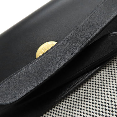 エルメス HERMES エールバッグジップ ミニ 20 ルトゥルネ ブラック×エクリュ トワルアッシュ ヴァッシュハンター ショルダーバッグ ゴールド金具 新品 未使用 トワルH