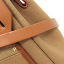 エルメス HERMES エールバッグジップPM 31 チャイ×フォーブ トワルミリタリー ヴァッシュハンター 2WAYバッグ ゴールド金具 茶 トワルミリテール