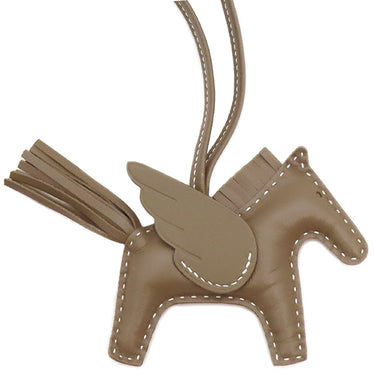 エルメス HERMES ロデオPM ペガサス エトゥープ アニューミロ バッグチャーム グレージュ 単色 ソーエトゥープ